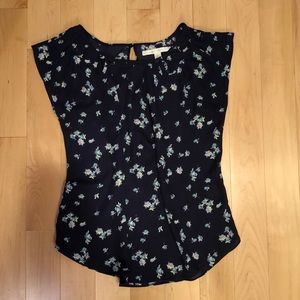 Lauren Conrad Floral Sleeveless Blouse